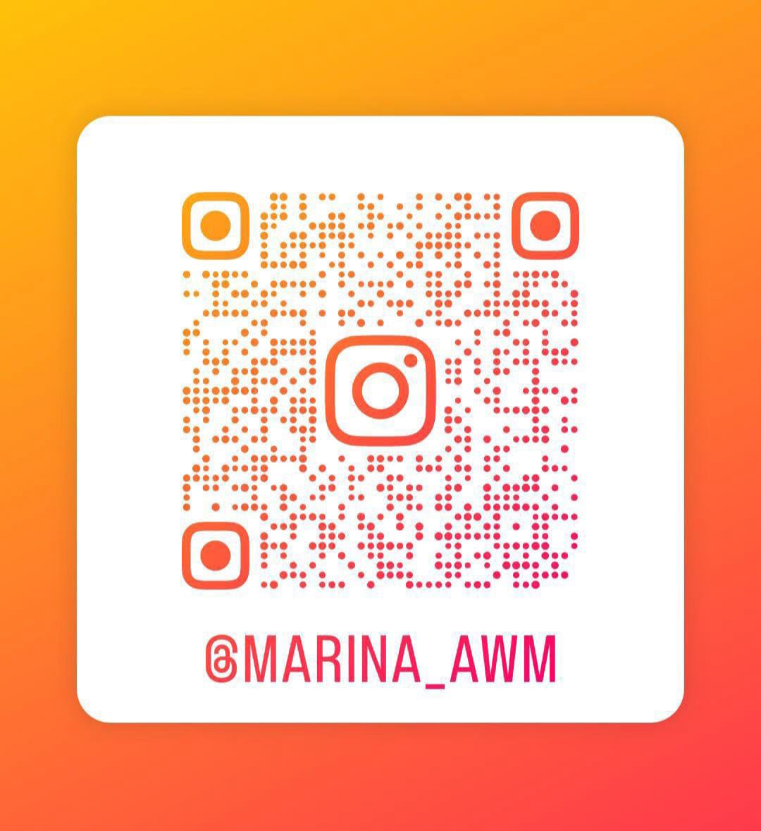 QR Code Instagram @MARINA_AWM